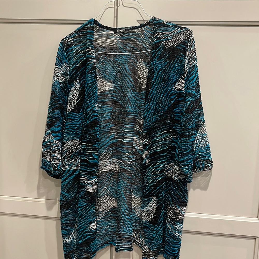 Elements 3/4 sleeve sweater plus size